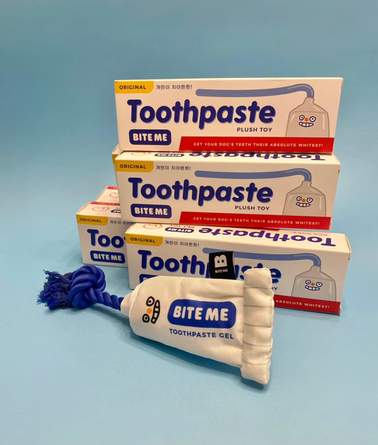 Toothpaste tug toy