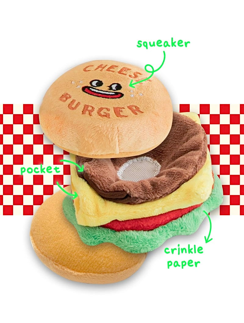 Burger nosework toy
